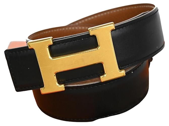 Hermès H Black Leather  ref.1264617