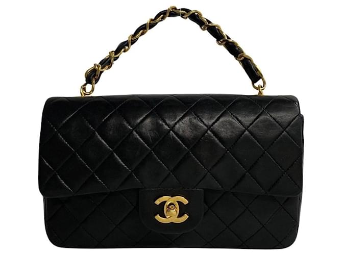 Chanel Coco Handle Black Leather  ref.1264778