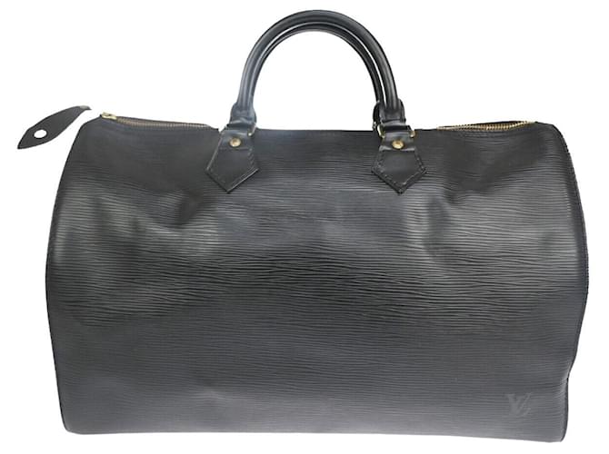 Louis Vuitton Speedy 35 Black Leather  ref.1264873
