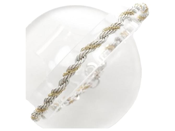 Tiffany & Co Twisted Chain Kombi Silber Geld  ref.1264874