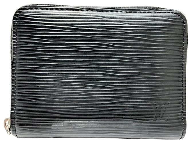 Louis Vuitton Porte monnaie Zippy Black Leather  ref.1264901