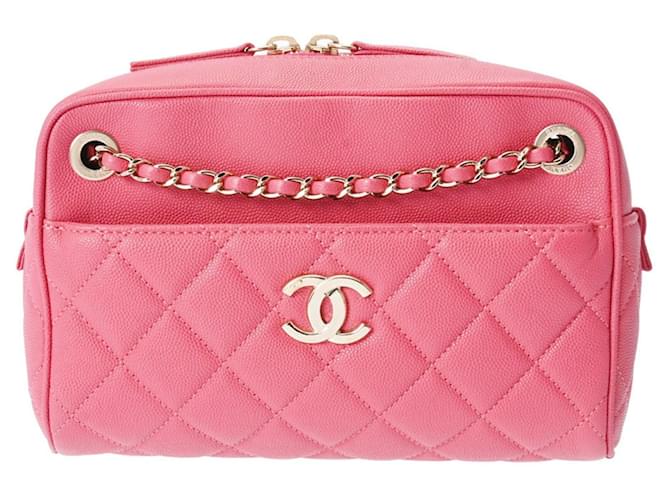 Chanel - Pink Leder  ref.1264908