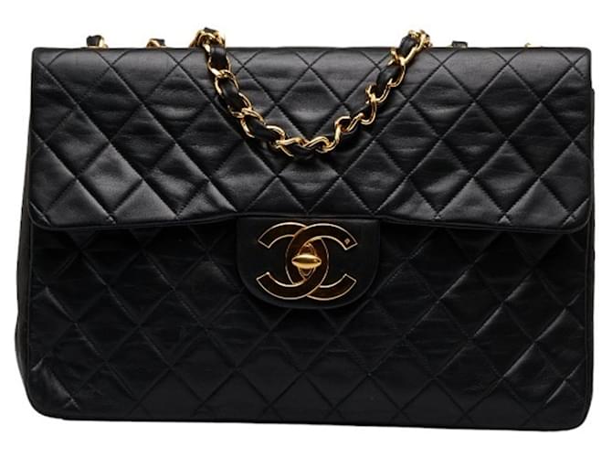 Chanel Matrasse Black Leather  ref.1264911