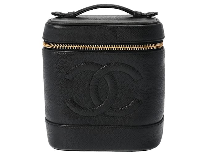 Chanel Vanity Black Leather  ref.1264958