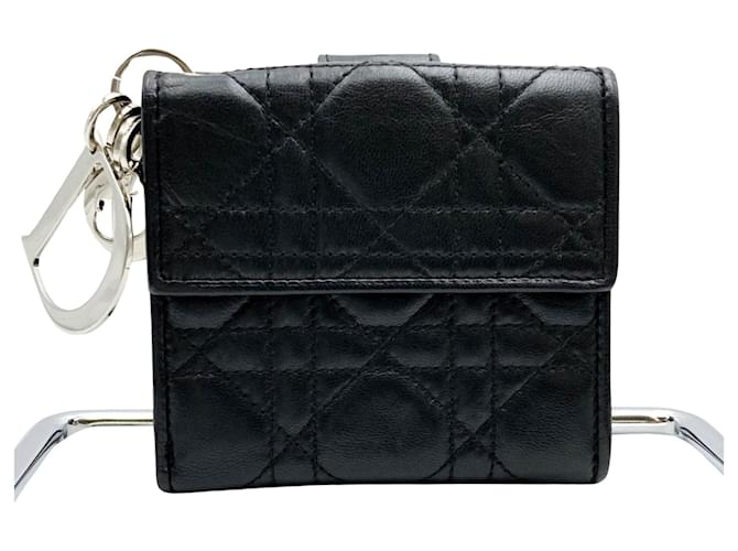 Dior Lady Dior Black Leather  ref.1265041