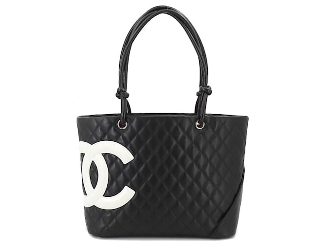 Chanel shopping Black Leather  ref.1265069