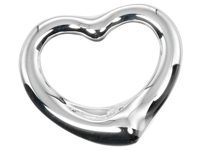 Tiffany & Co Open Heart Silvery Silver  ref.1265081