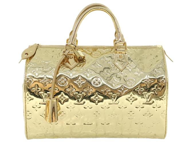 Louis Vuitton Speedy Dourado  ref.1265088