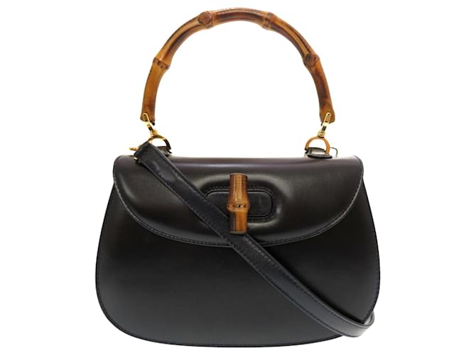 Gucci Bamboo Black Leather  ref.1265157