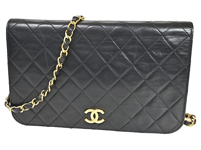 Chanel Matelassé Black Leather  ref.1265171