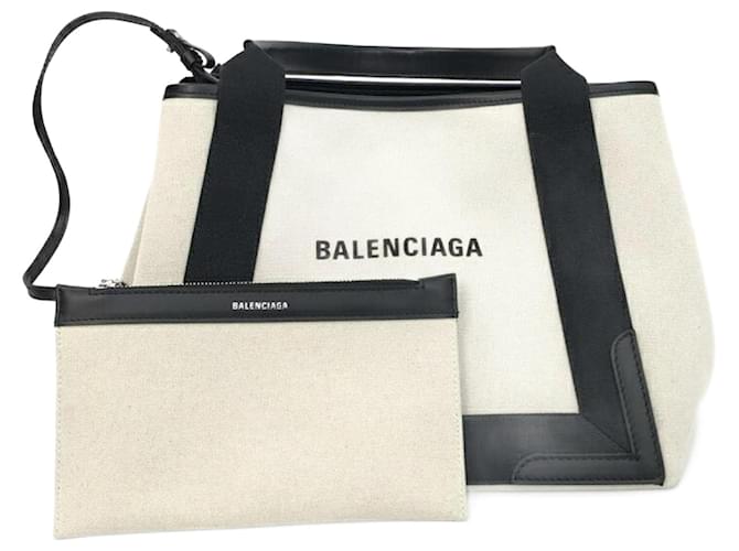 Balenciaga Navy Beige Cloth  ref.1265227