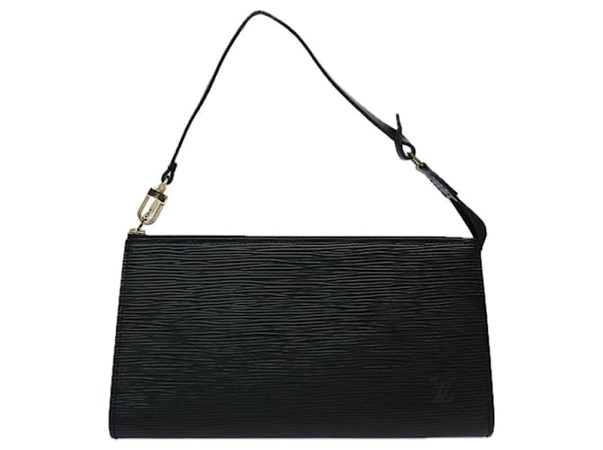 Louis Vuitton Pochette Accessoires Black Leather  ref.1265261