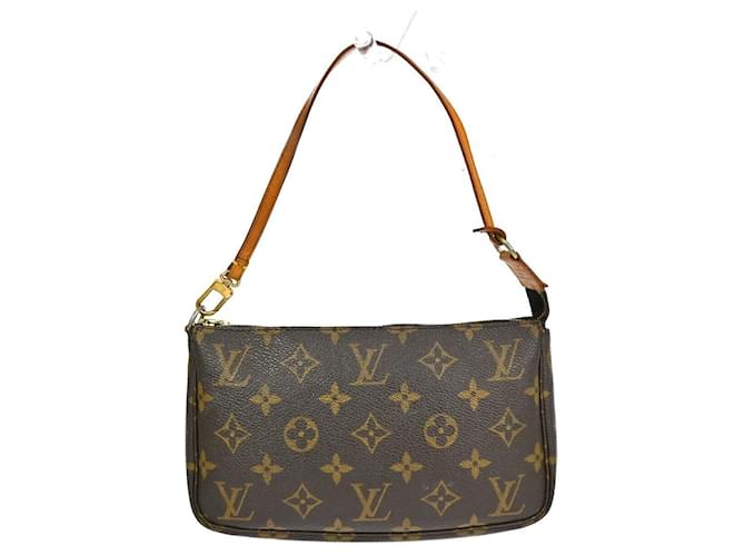 Louis Vuitton Pochette Accessoires Brown Cloth  ref.1265272
