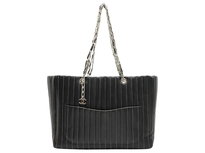 Chanel Cabas Black Leather  ref.1265290