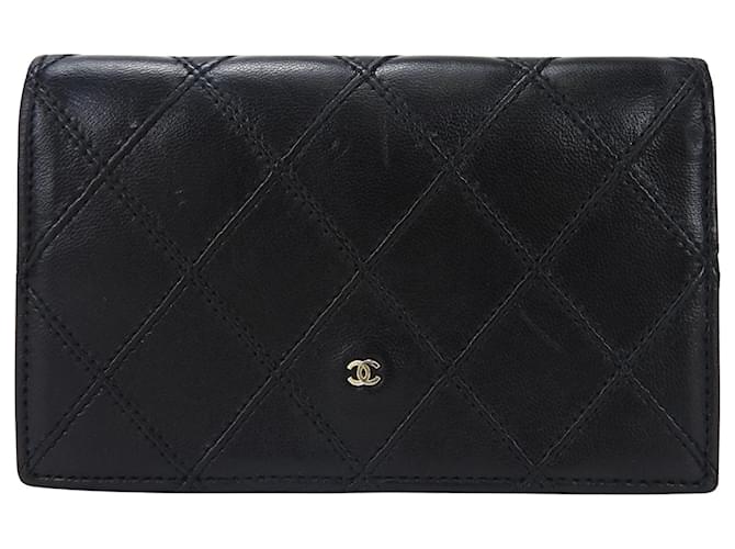 Chanel CC Black Leather  ref.1265299