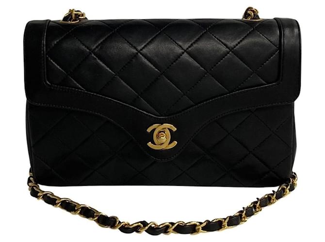 Chanel Matelassé Black Leather  ref.1265339