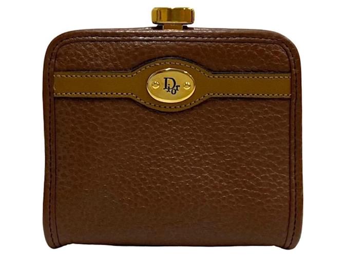 DIOR Brown Leather  ref.1265352