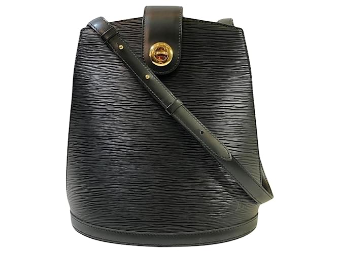 Louis Vuitton Cluny Negro Cuero  ref.1265375