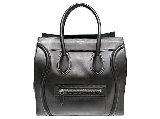 Céline Luggage Black Leather  ref.1265476