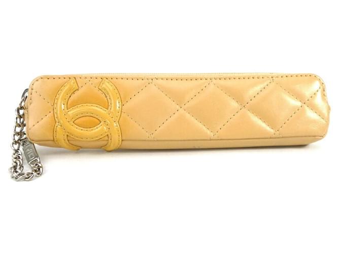 Chanel Beige Leather  ref.1265514