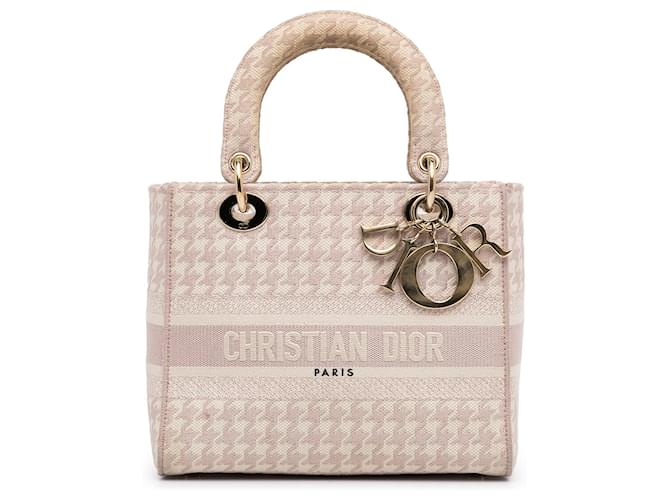 DIOR Handbags Lady D-Lite Pink Cloth  ref.1265517