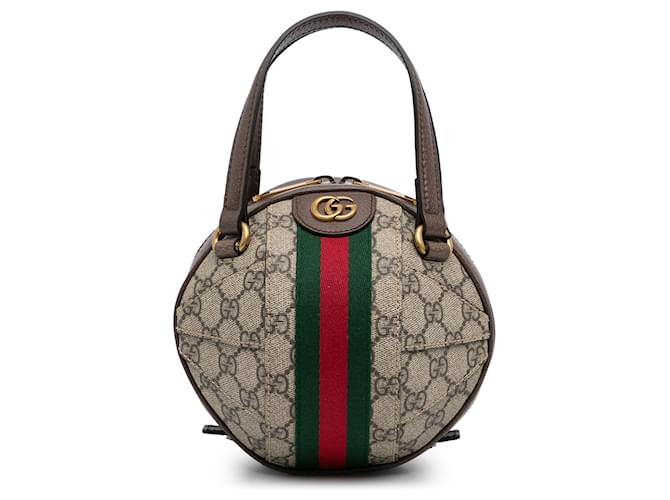 GUCCI Handbags Ophidia Brown Leather  ref.1265527