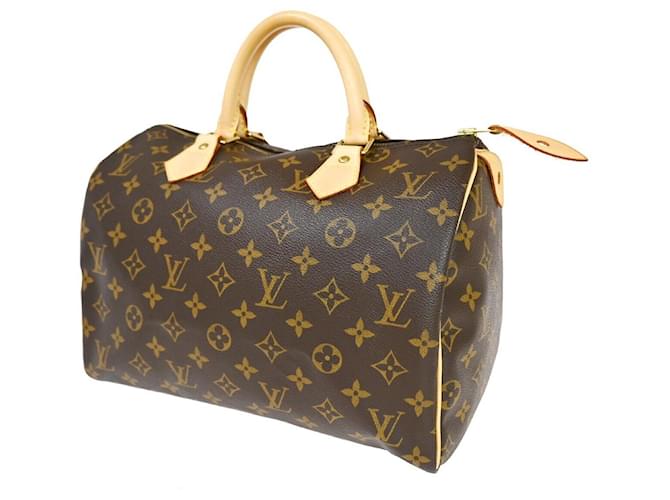 Louis Vuitton Speedy 30 Brown Cloth  ref.1265548