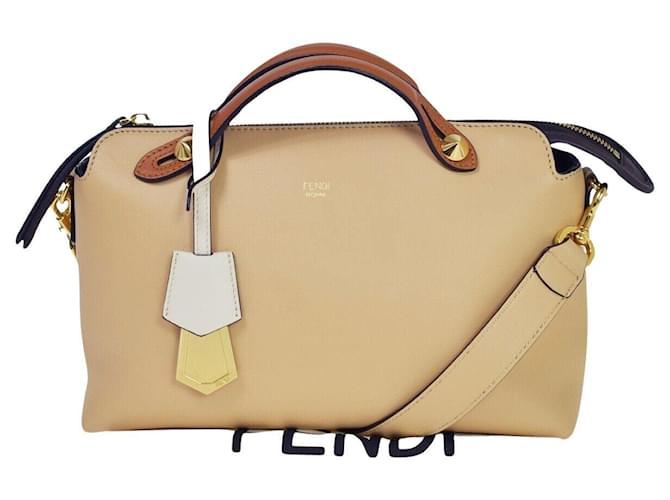 Fendi By The Way Bege Couro  ref.1265551