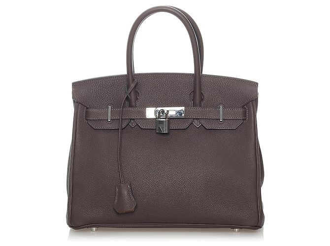 Hermès HERMES Bolsos Birkin 30 Castaño