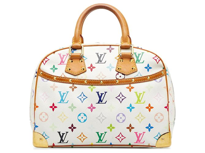 LOUIS VUITTON Handbags Trouville White Linen  ref.1265563