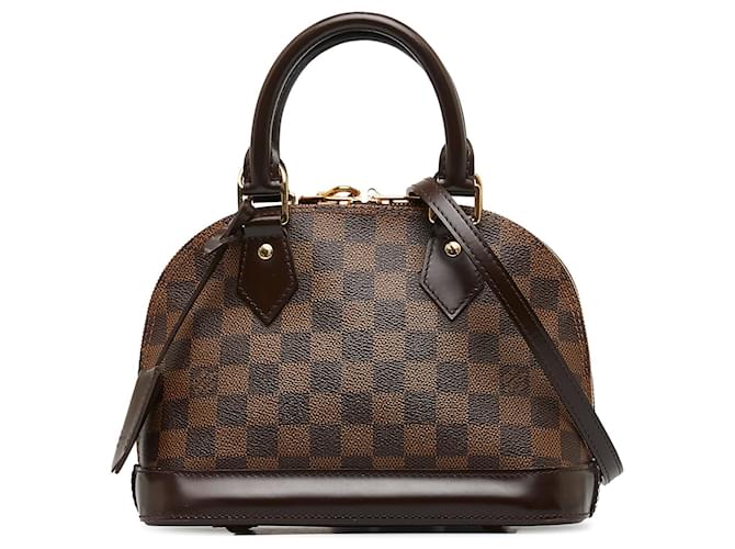 LOUIS VUITTON Handbags Alma BB Brown Linen  ref.1265571