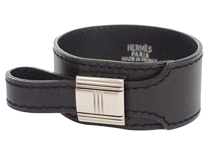 Hermès Black Leather  ref.1265671