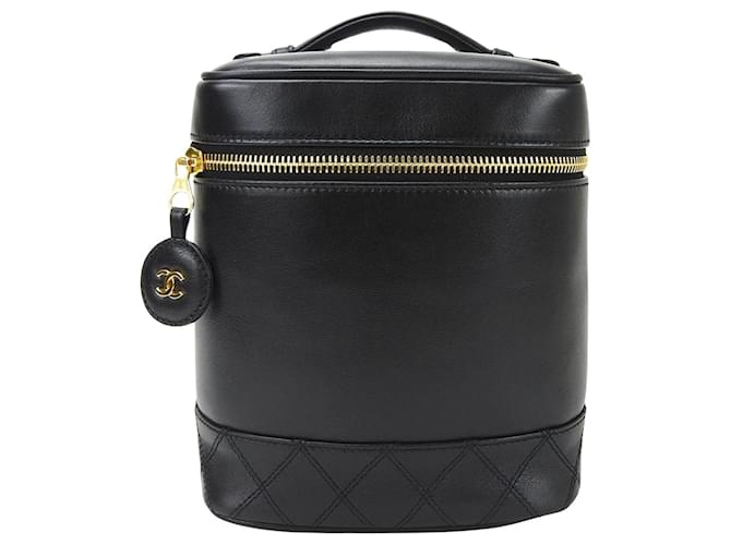 Chanel Vanity Black Leather  ref.1265721