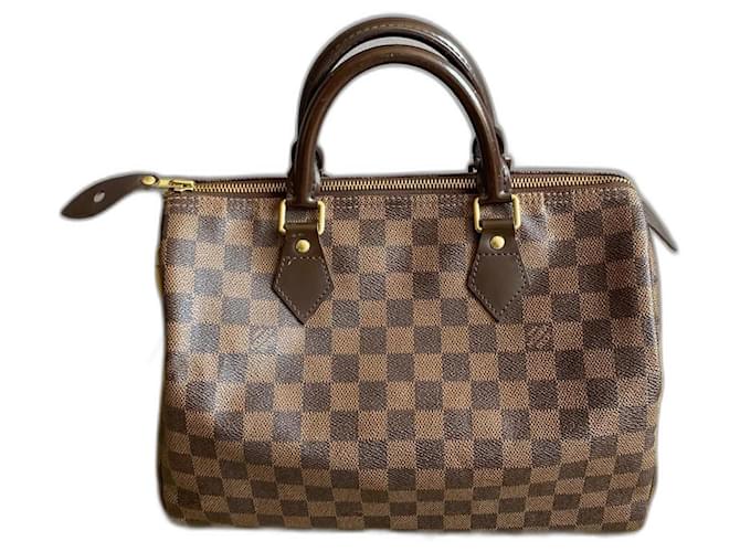 Louis Vuitton Speedy 30 Brown Cloth  ref.1265918