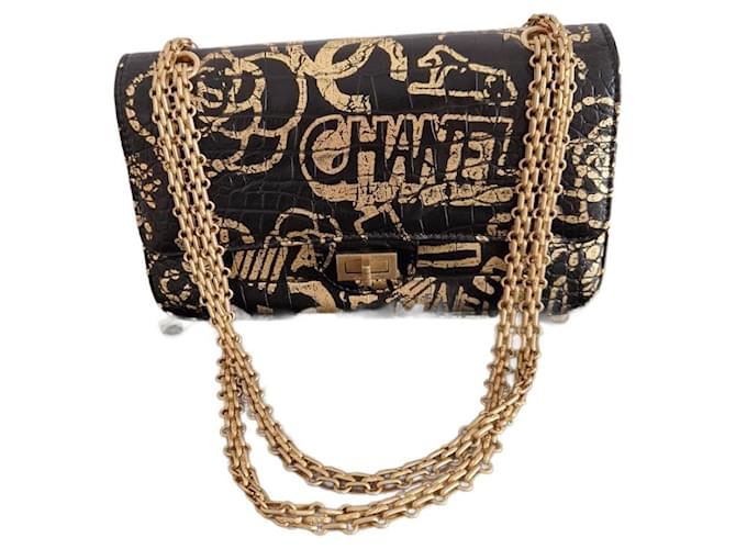 2.55 Chanel Arts and Crafts Paris-New York 2019 Black Leather  ref.1265933