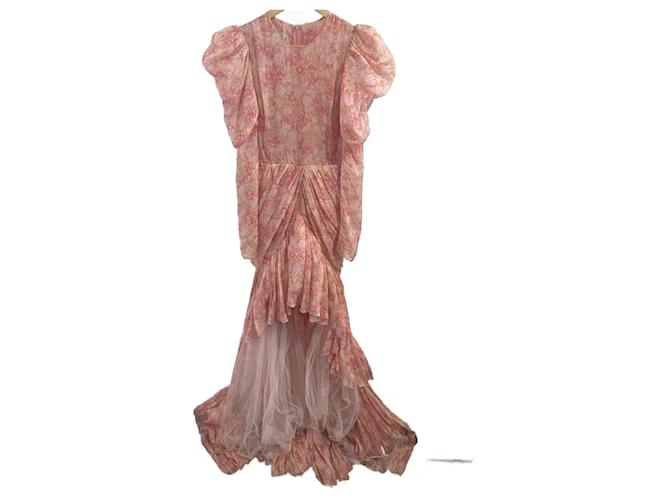 GIAMBATTISTA VALLI  Dresses T.International S Silk Pink  ref.1265970