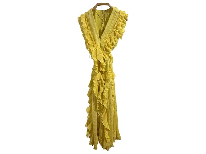 Autre Marque OTHER BRAND  Dresses T.International S Polyester Yellow  ref.1265972