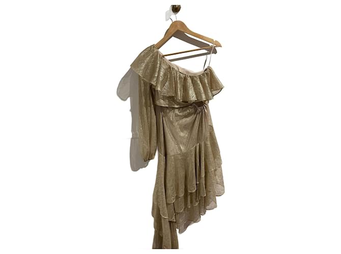 Autre Marque RAISA VANESSA  Dresses T.International S Polyester Golden  ref.1265973