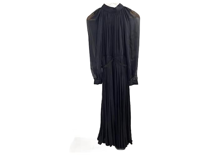 MAISON RABIH KAYROUZ  Dresses T.International M Silk Black  ref.1265975