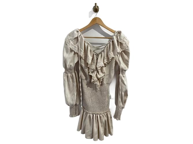 Autre Marque RAISA VANESSA Dresses T.International S Viscose Beige  ref.1265982