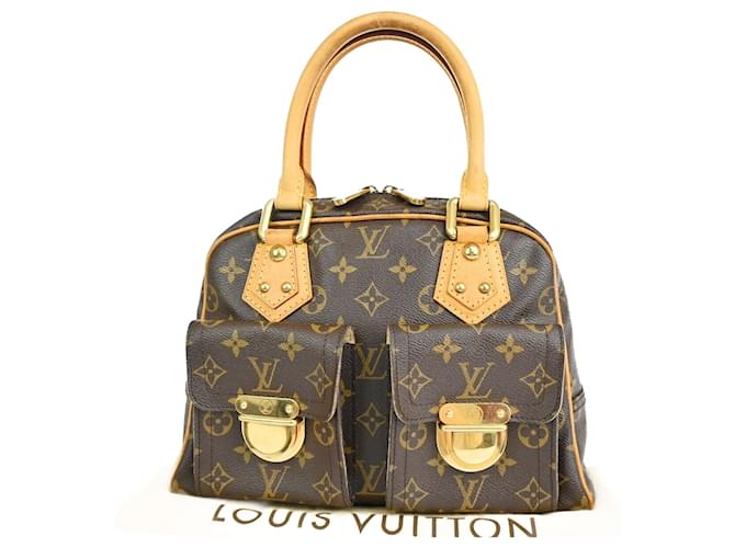 Louis Vuitton Manhattan PM Brown Cloth  ref.1266076