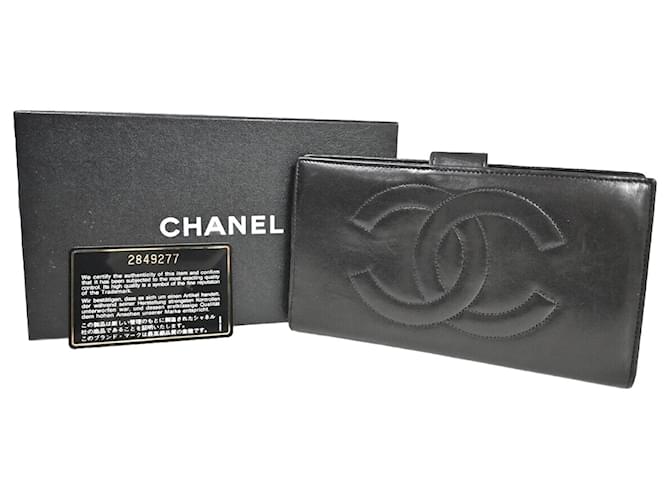 Timeless Chanel Black Leather  ref.1266077