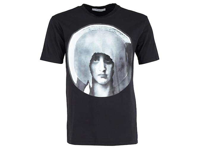 T-shirt imprimé Givenchy Madonna en coton noir  ref.1266115