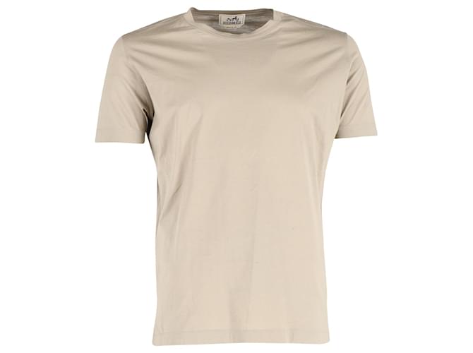 Camiseta Hermès de algodón gris  ref.1266151