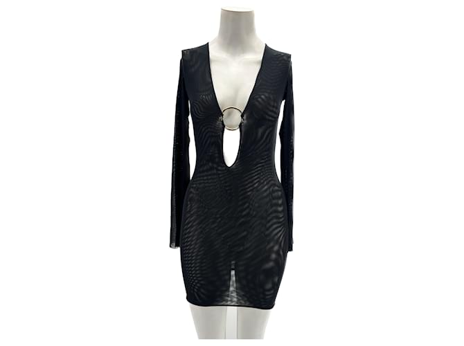 Autre Marque LOUISA BALLOU  Dresses T.International XS Polyester Black  ref.1266193