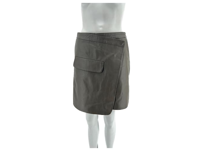 Autre Marque MUNTHE  Skirts T.fr 36 leather Brown  ref.1266196