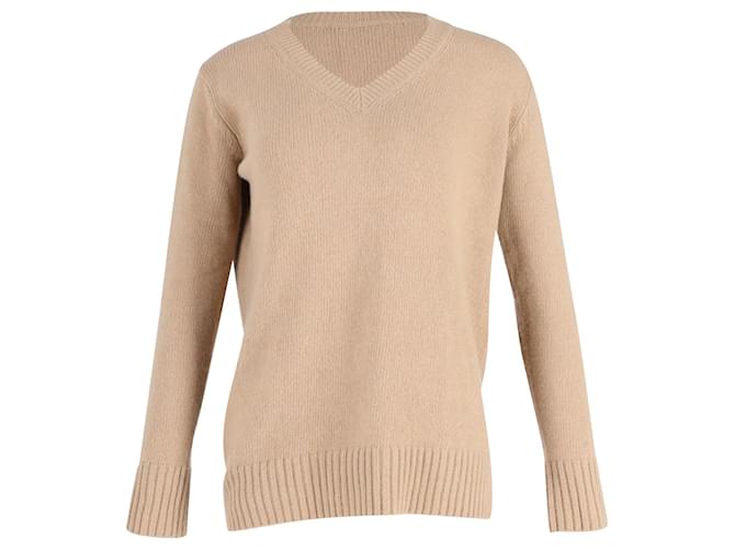 Prada Ribbed Sweater in Beige Wool  ref.1266201