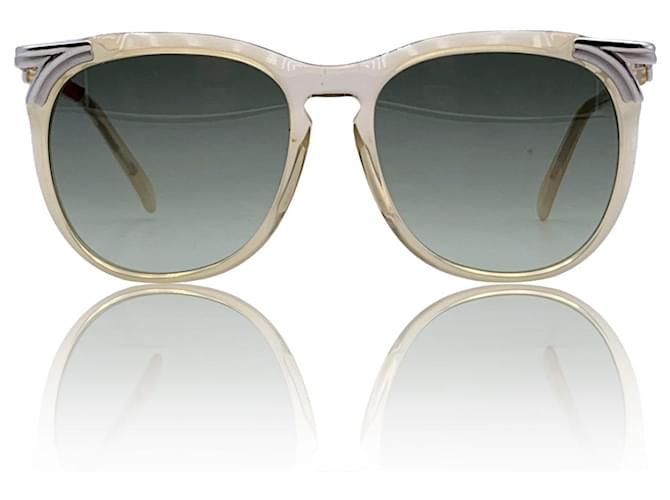 Autre Marque Vintage Klare Beige Sonnenbrille Mod. 113 Col.. 82 54/16 135MM Kunststoff  ref.1266217