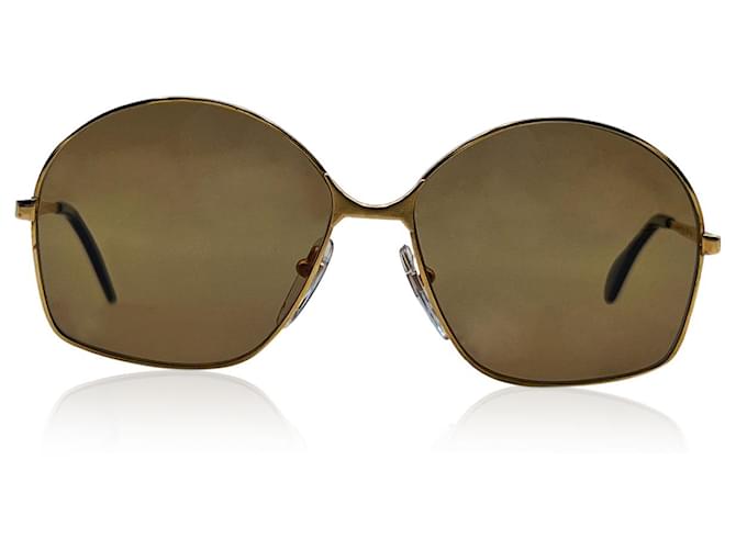 Autre Marque Bausch & Lomb Vintage 70s Mint Unisex Gold Sunglasses Mod. 516 Golden Metal  ref.1266218
