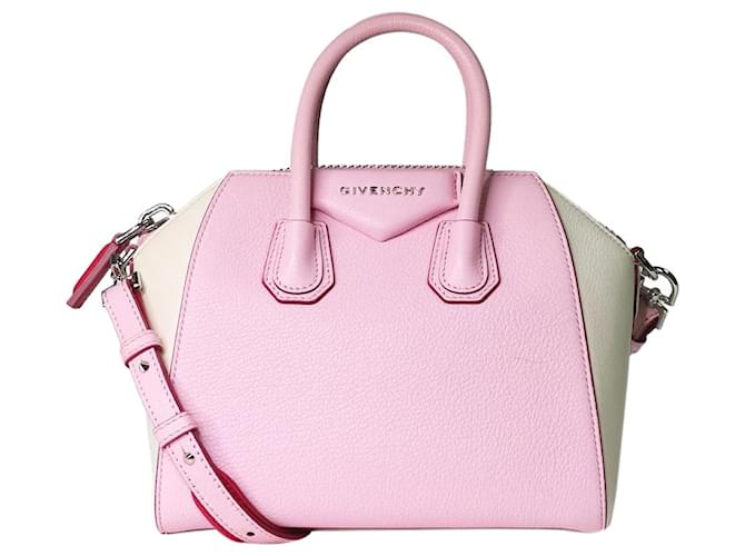 Givenchy Bolsa tiracolo Antigona de couro rosa  ref.1266290